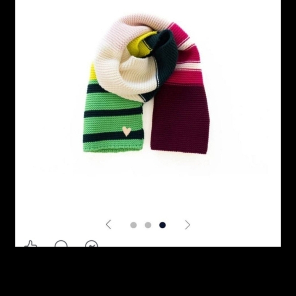 Kerri Rosenthal Lisa Knit Scarf Cotton Cashemere Multicolor New - Picture 2 of 2